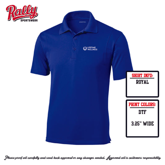 LW26 - Lifetime Wellness Polo - Mens