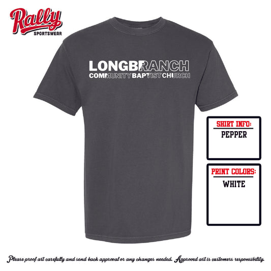 LCBC25 - Logo Tee - Grey Comfort Color SS