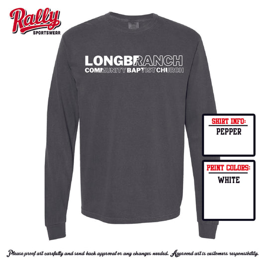 LCBC25 - Logo Tee - Grey Comfort Color LS