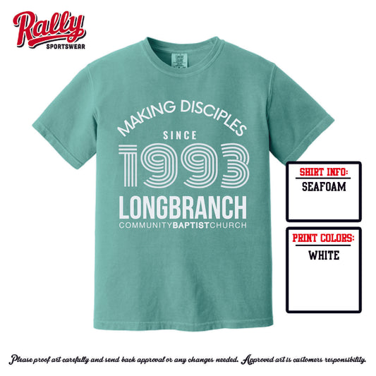 LCBC25 - 1993 Tee - Green Comfort Color SS