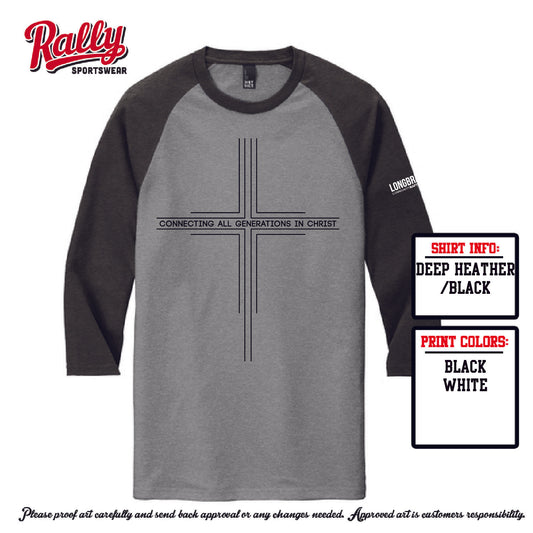 LCBC25 - Generations Tee - Raglan 3/4 Tee