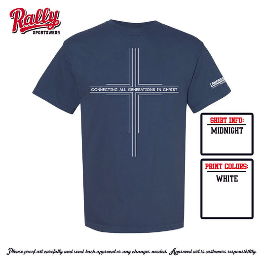 LCBC25 - Generations Tee - Navy Comfort Color SS