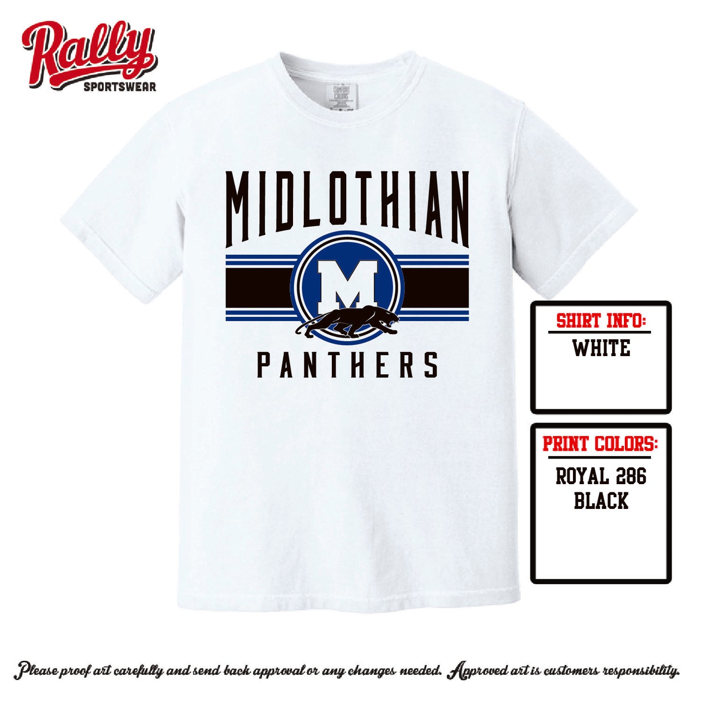 MHSPG26 - Midlothian Panthers SS Tee