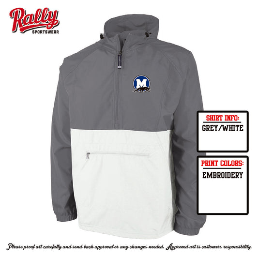 MHSTS26 - 1/2 Zip Color Block Pullover