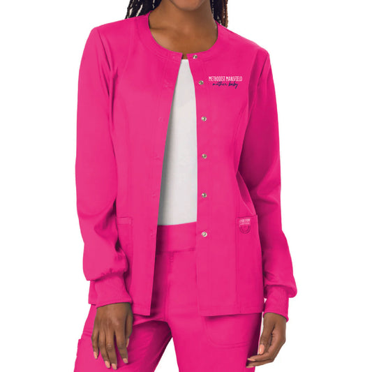 MMWC - Mother Baby NURSE Women’s Cherokee Scrub Jacket - Pink