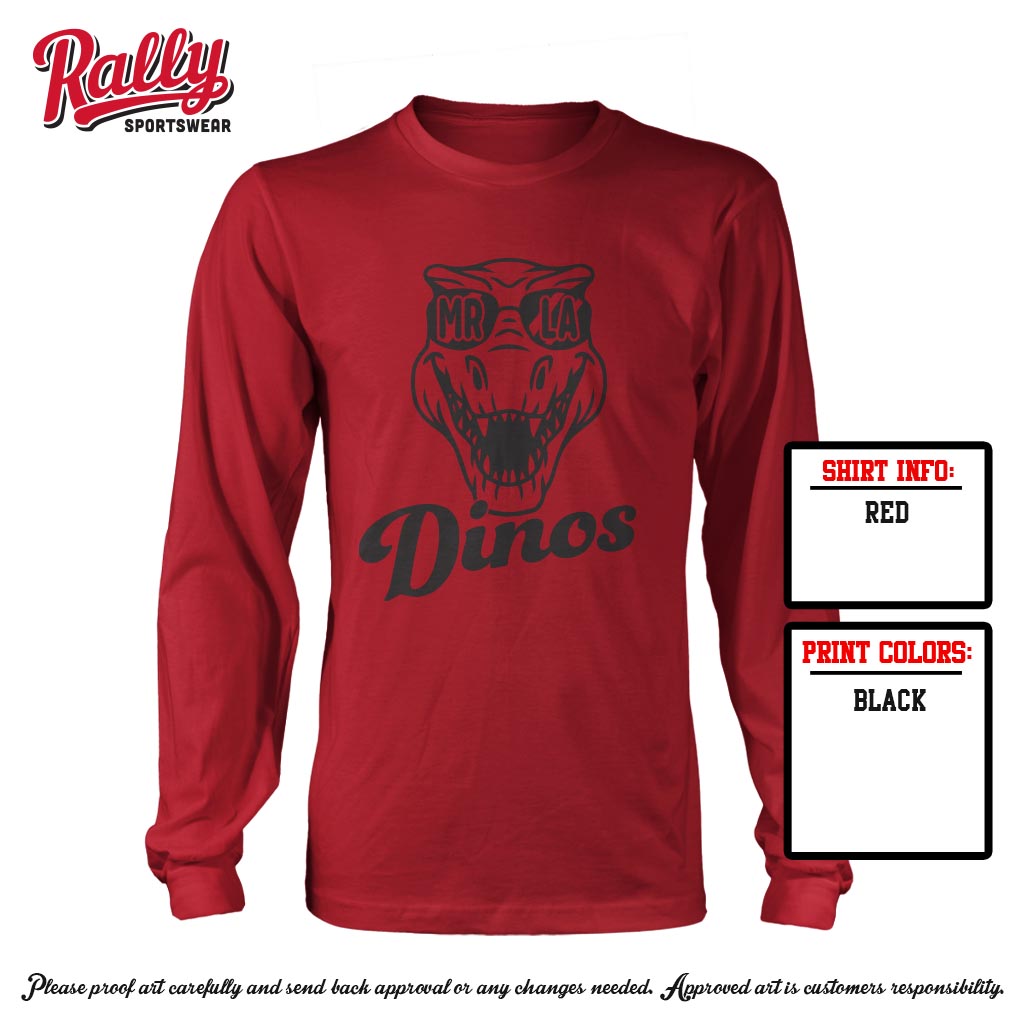 MRLA24 - Cool Dino Long Sleeve (Multiple Colors)