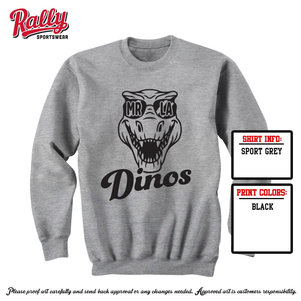 MRLA24 - Cool Dino Sweatshirt (Multiple Colors)
