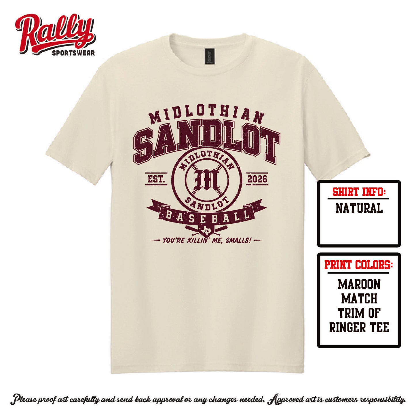 SAND -  SANDLOT FAN TEE