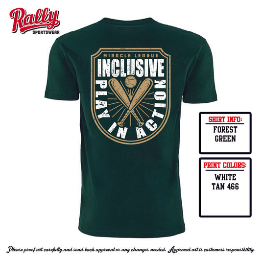 MLEC25 - Miracle League Pocket Tee - Green
