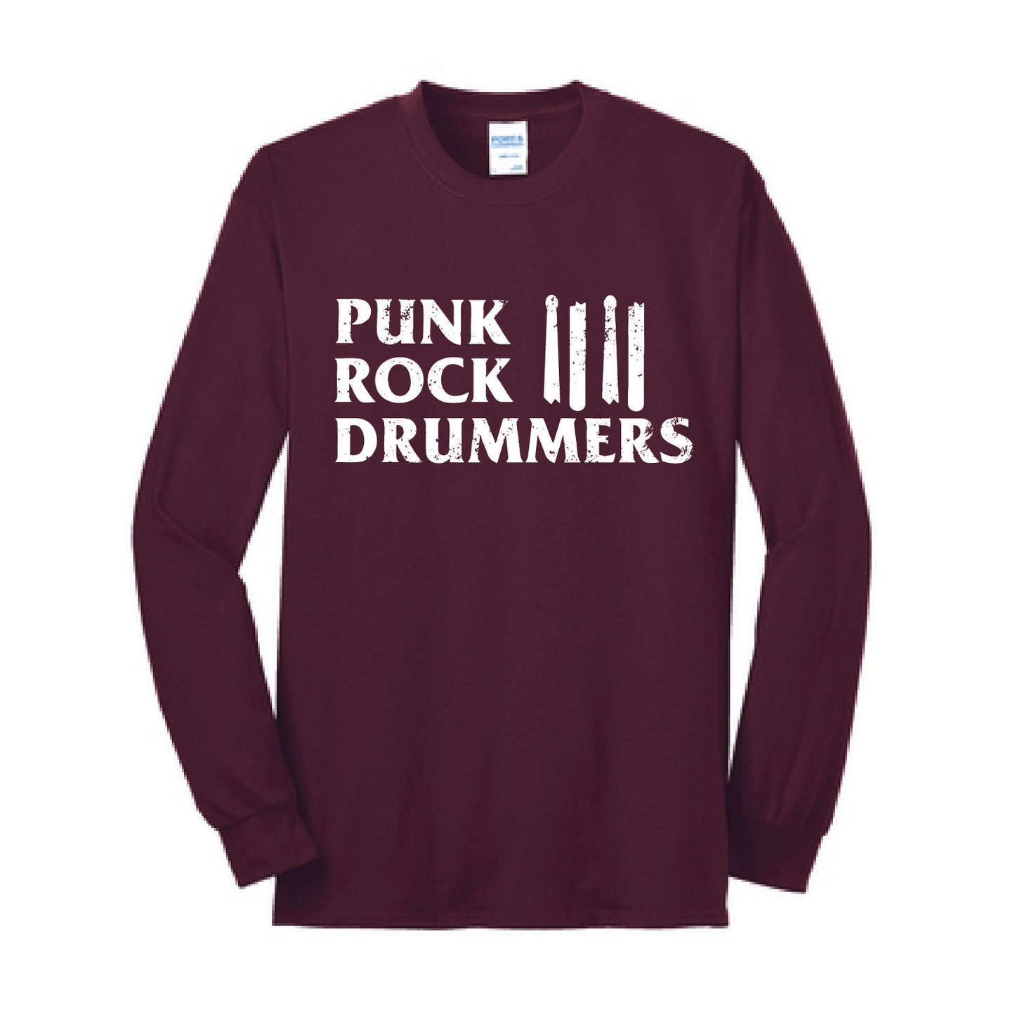 Punk Rock Drummers Long Sleeve Youth Tees (Various Colors) - PRD