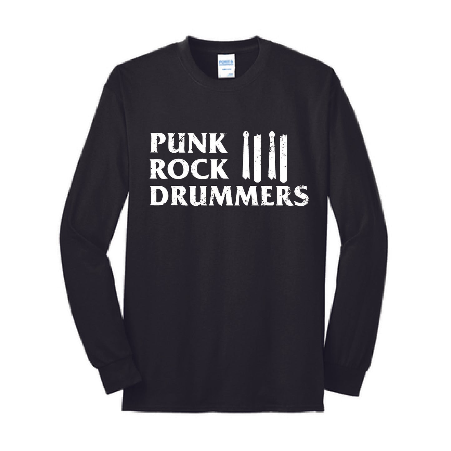 Punk Rock Drummers Long Sleeve Youth Tees (Various Colors) - PRD