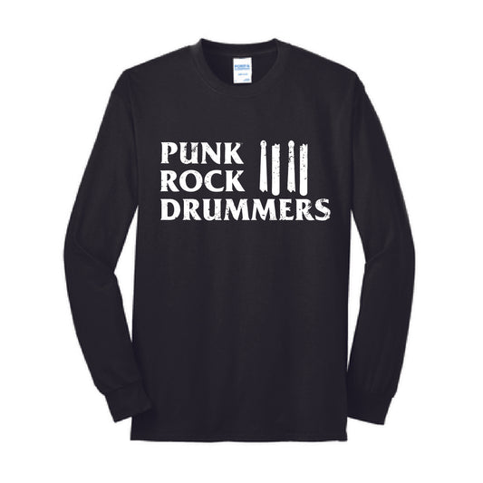 Punk Rock Drummers Long Sleeve Adult Tees (Various Colors) - PRD