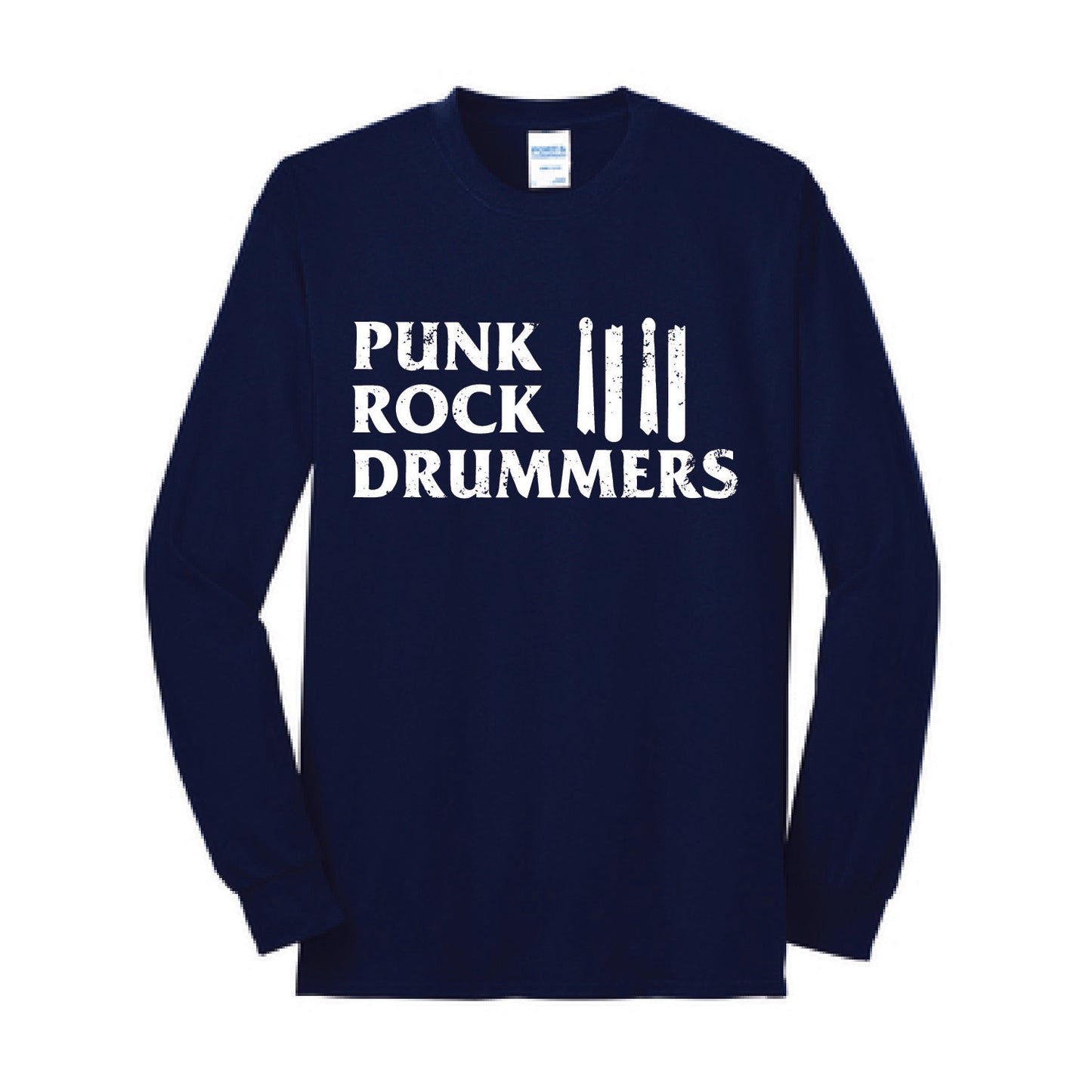 Punk Rock Drummers Long Sleeve Youth Tees (Various Colors) - PRD