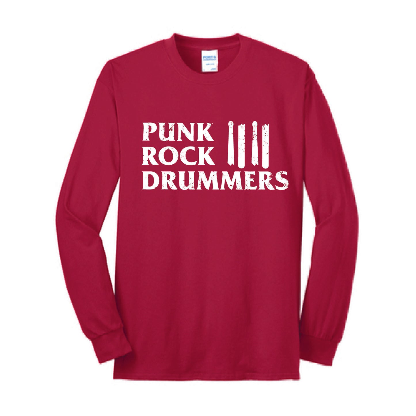 Punk Rock Drummers Long Sleeve Youth Tees (Various Colors) - PRD