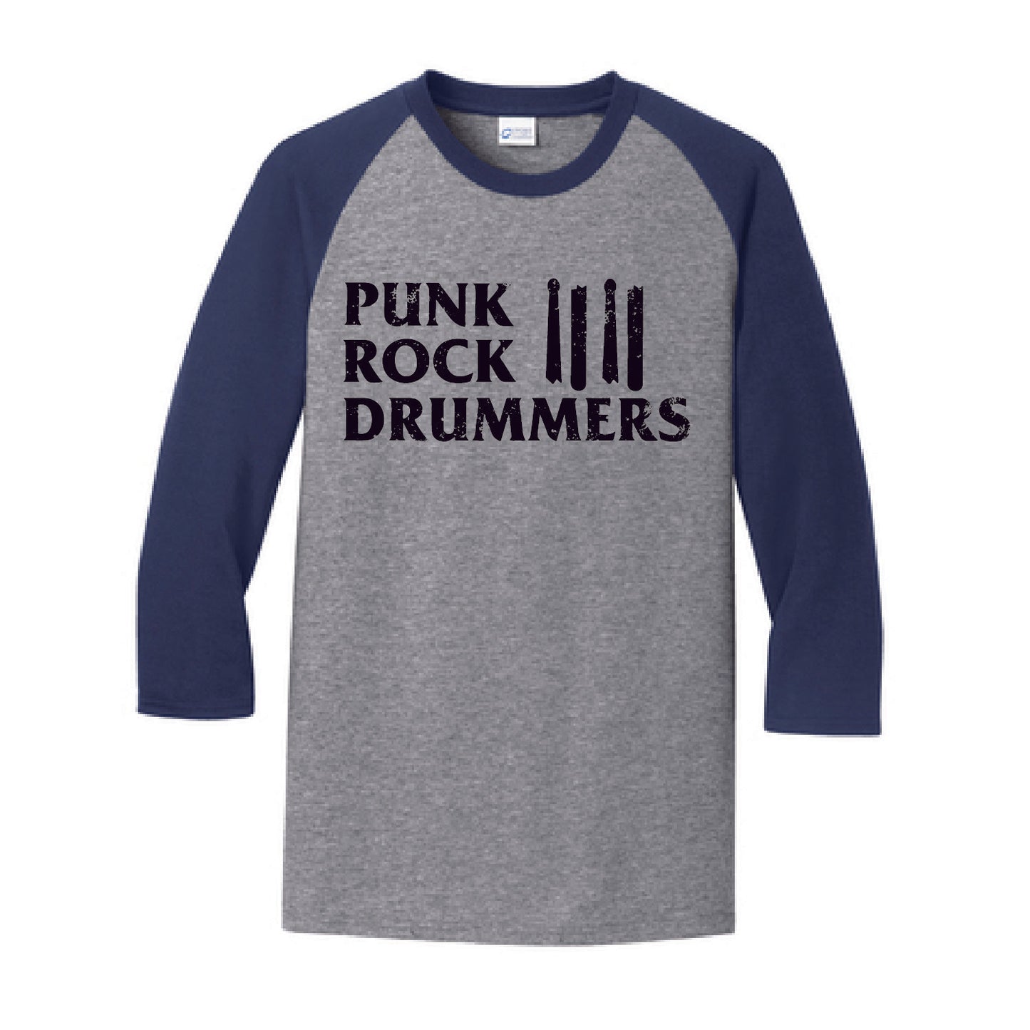 Punk Rock Drummers 3/4 Adult Tees (Various Colors) - PRD