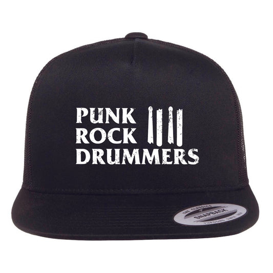 Punk Rock Drummers Flat Bill Cap (Various Colors) - PRD