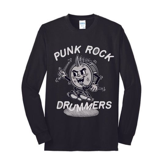 Punk Rock Drummers Perry Long Sleeve Adult Tees (Various Colors) - PRD