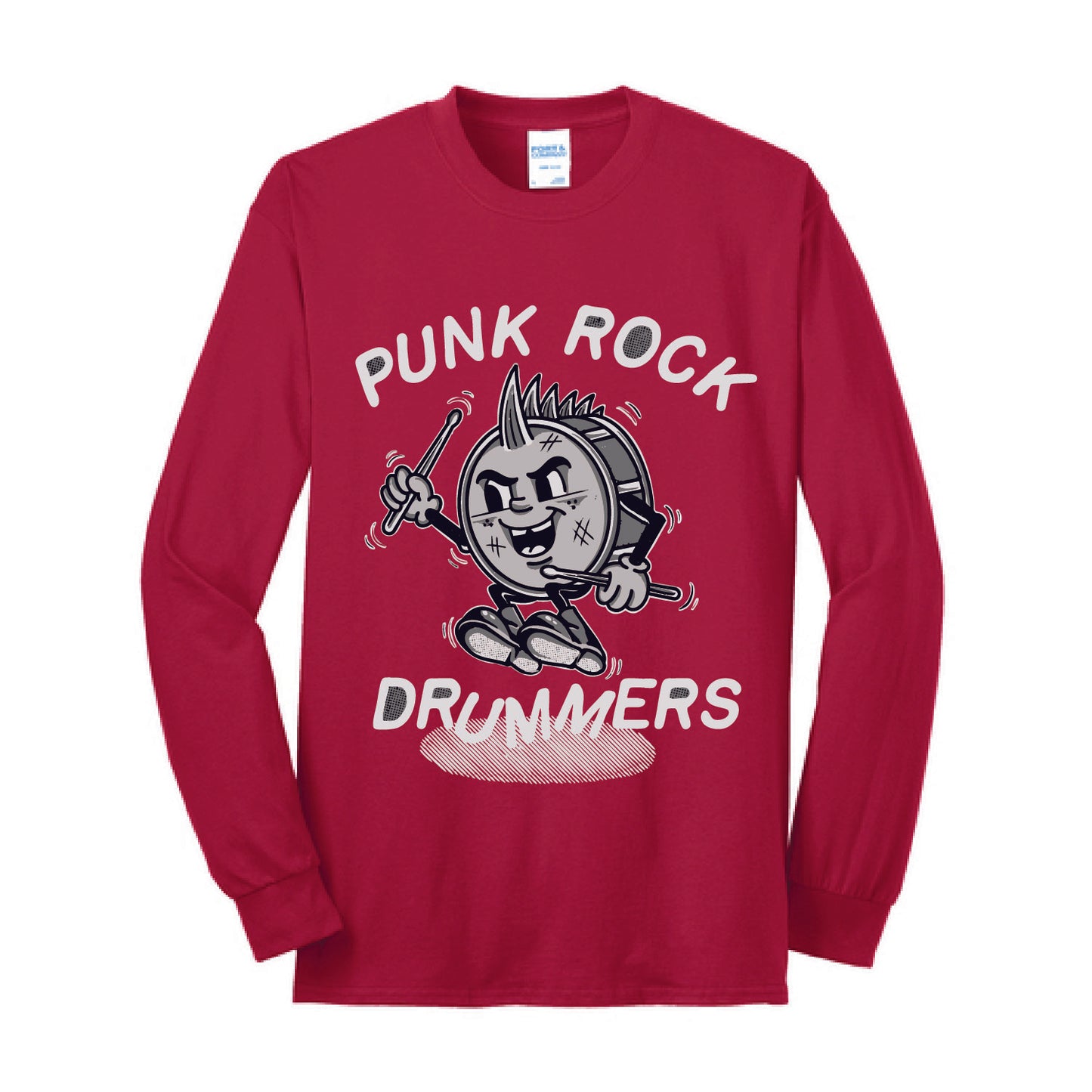 Punk Rock Drummers Perry Long Sleeve Youth Tees (Various Colors) - PRD