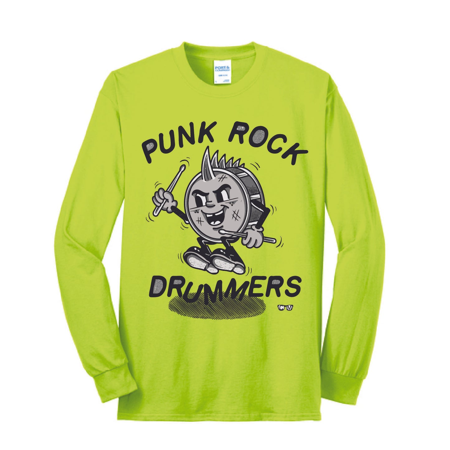 Punk Rock Drummers Perry Long Sleeve Adult Tees (Various Colors) - PRD