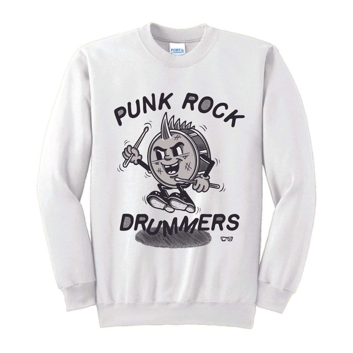 Punk Rock Drummers Pery Adult Crewneck (Various Colors) - PRD