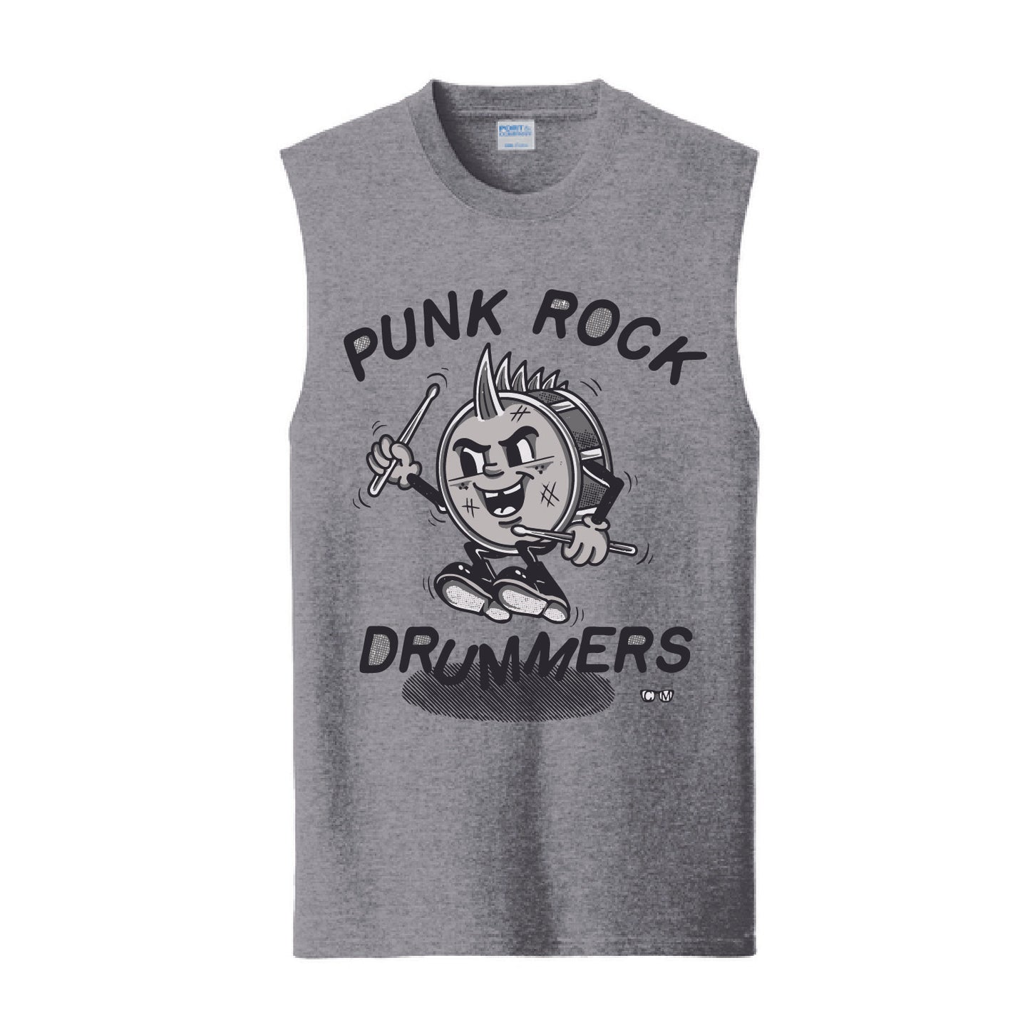 Punk Rock Drummers Perry Sleeveless Adult Tees (Various Colors) - PRD