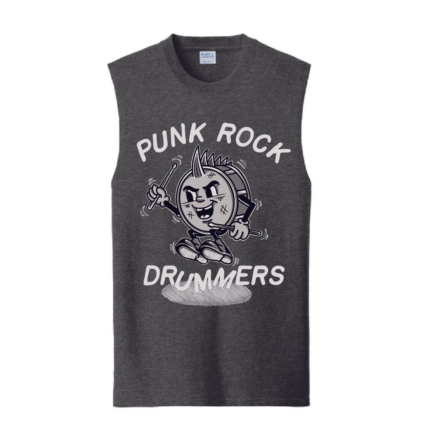 Punk Rock Drummers Perry Sleeveless Adult Tees (Various Colors) - PRD