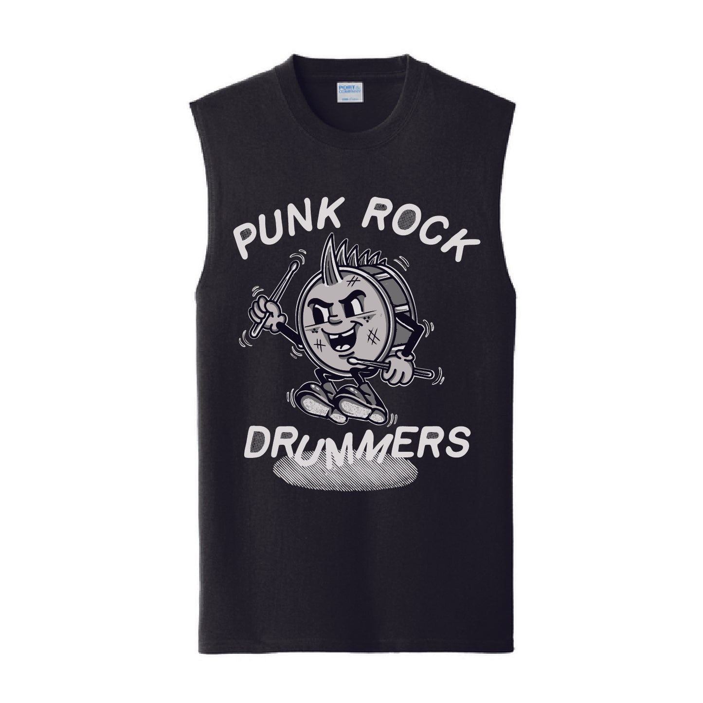 Punk Rock Drummers Perry Sleeveless Adult Tees (Various Colors) - PRD