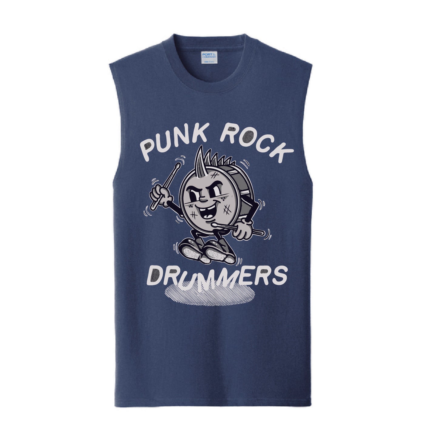 Punk Rock Drummers Perry Sleeveless Adult Tees (Various Colors) - PRD