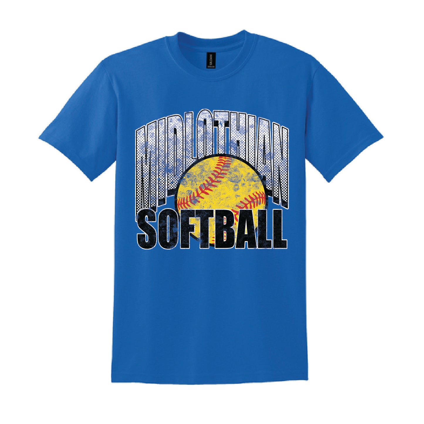 Midlothian Softball Grunge