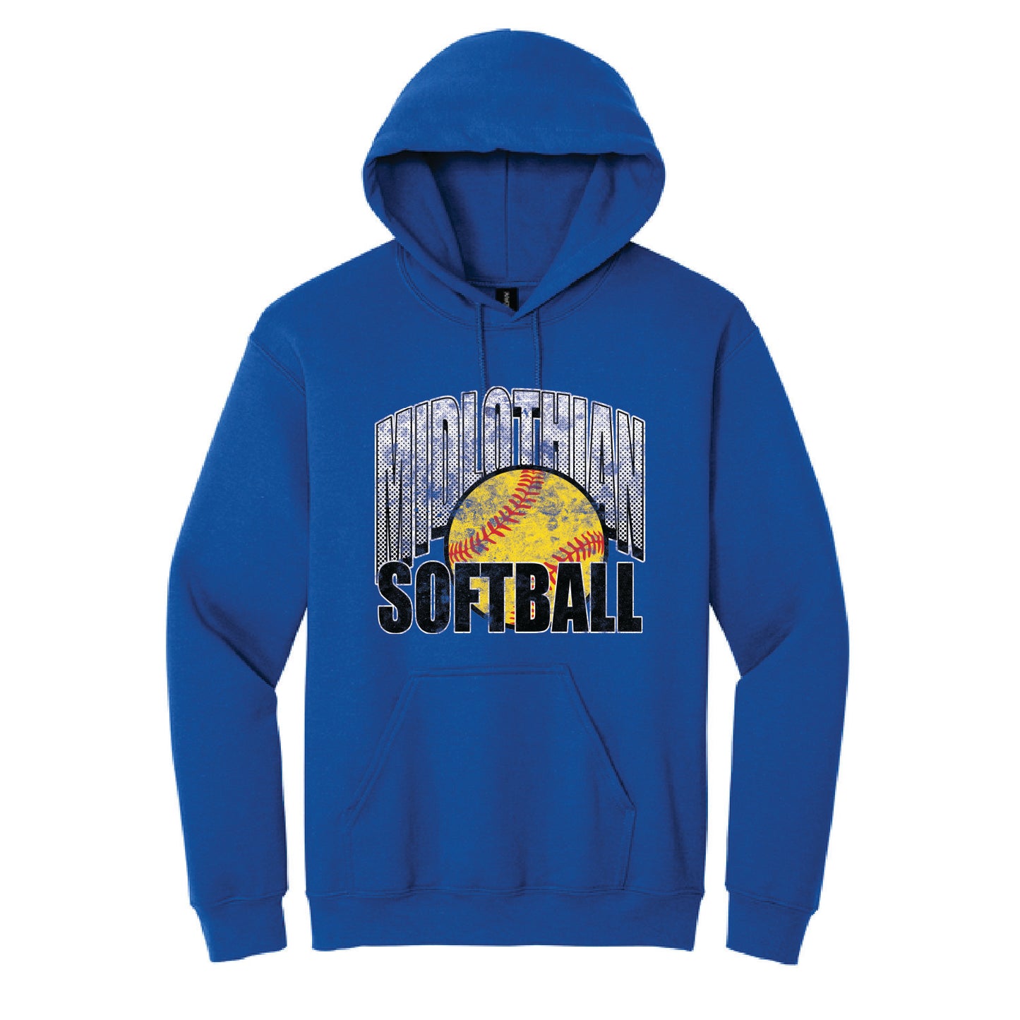 Midlothian Softball Grunge