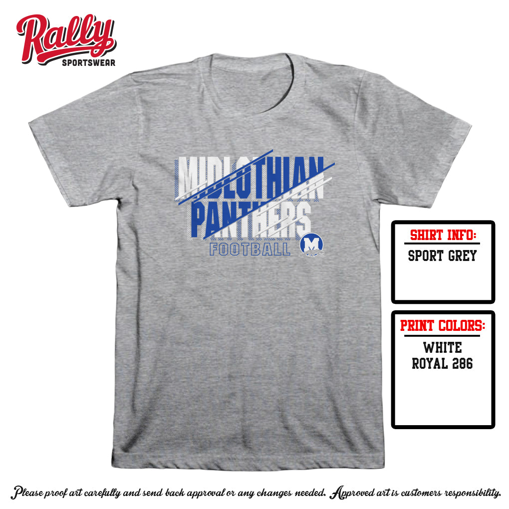 Midlothian Lined Football Grey