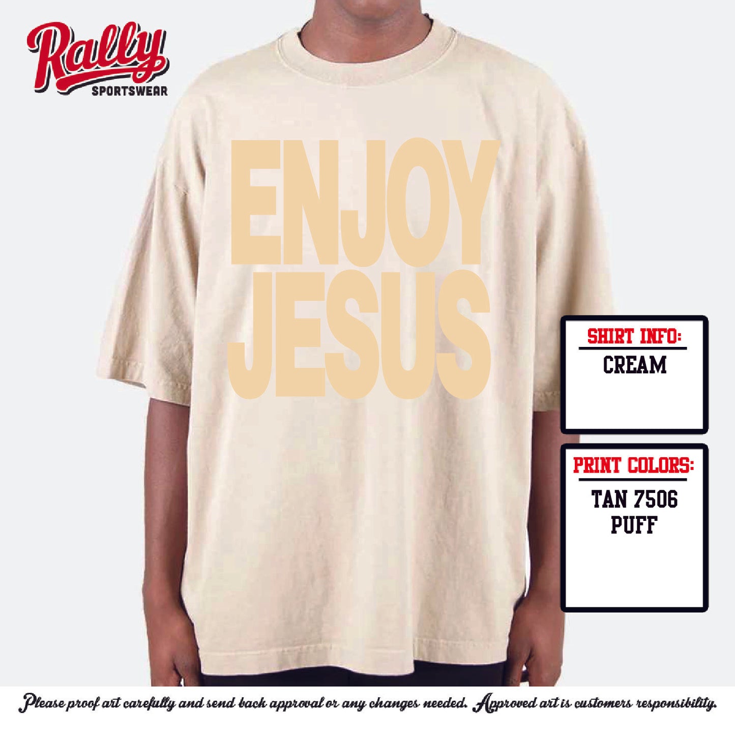SEW - Enjoy Jesus Shaka Oversized Tee