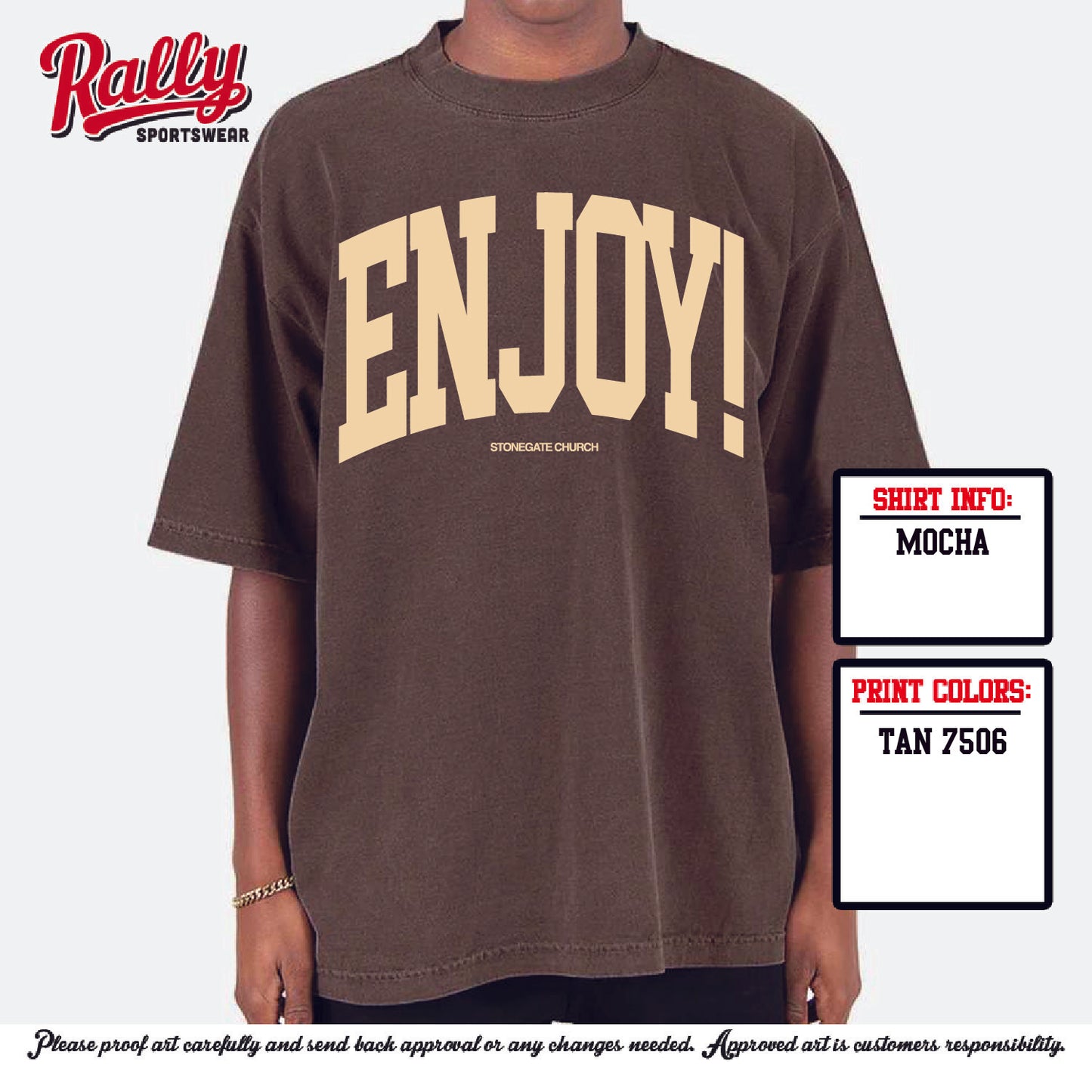 SEW - Enjoy! Shaka Oversized Tee