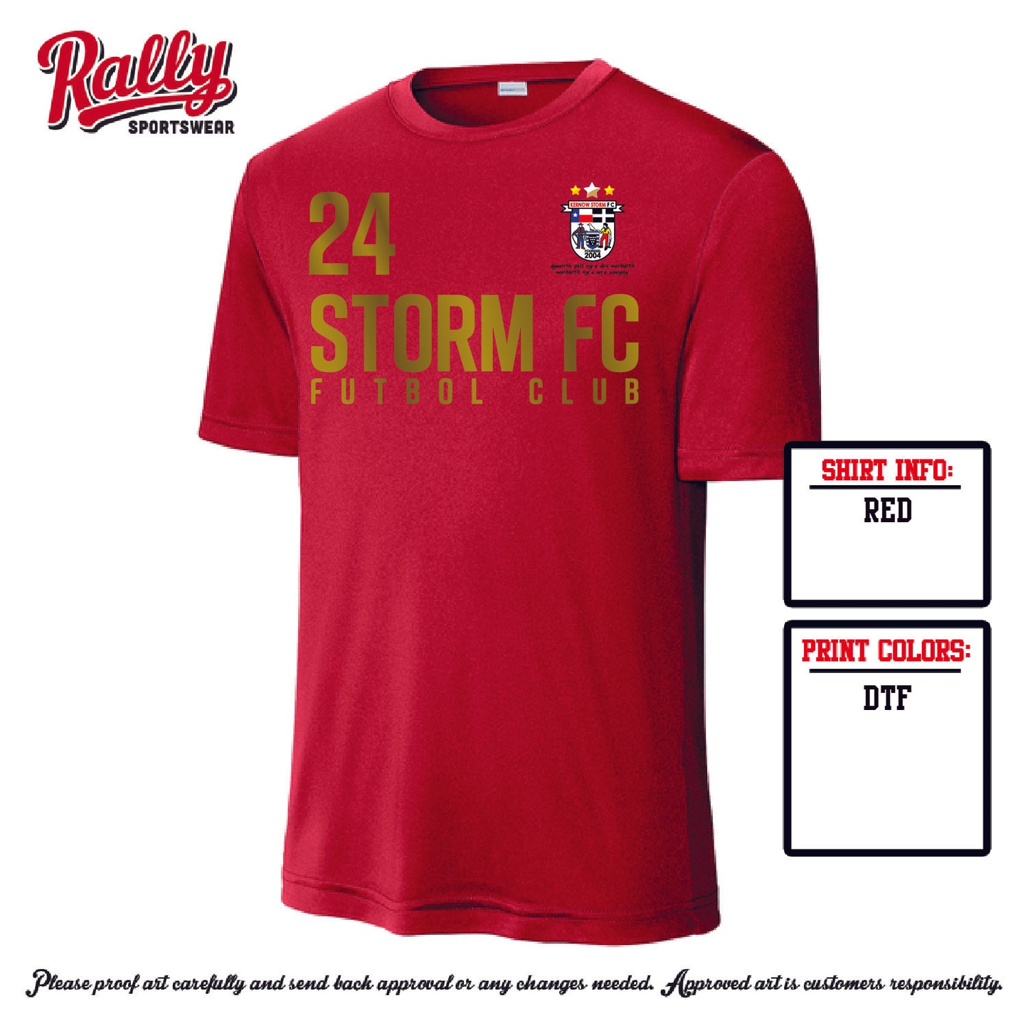 STORM - Red Jersey - ACADEMY ONLY