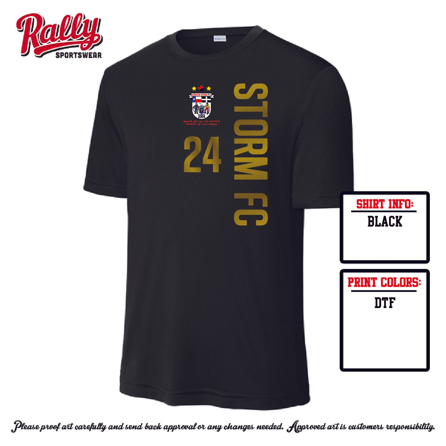 STORM - Black Jersey - ACADEMY ONLY