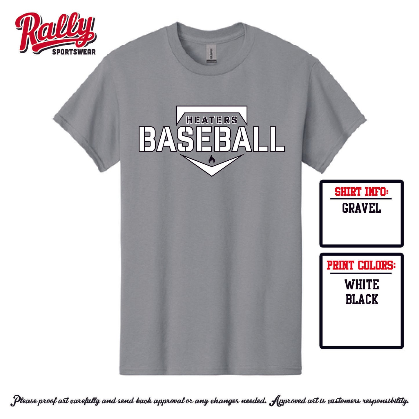 HBB25FLL - Grey Baseball (Various Styles Available)