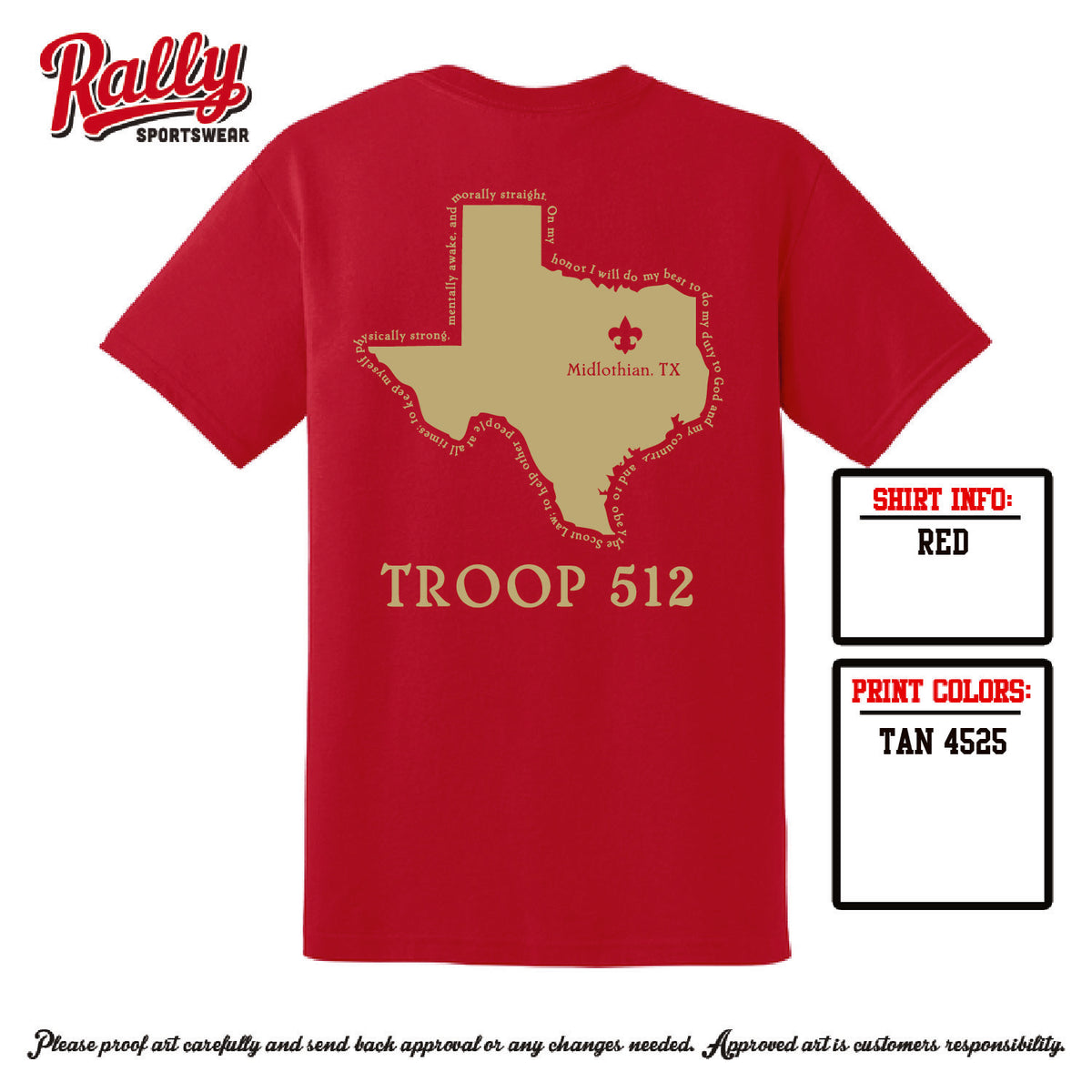 BSA512 - Troop 512 Short Sleeve (Various Colors)