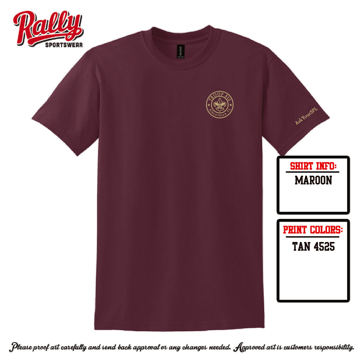 BSA512 - Troop 512 Short Sleeve (Various Colors)