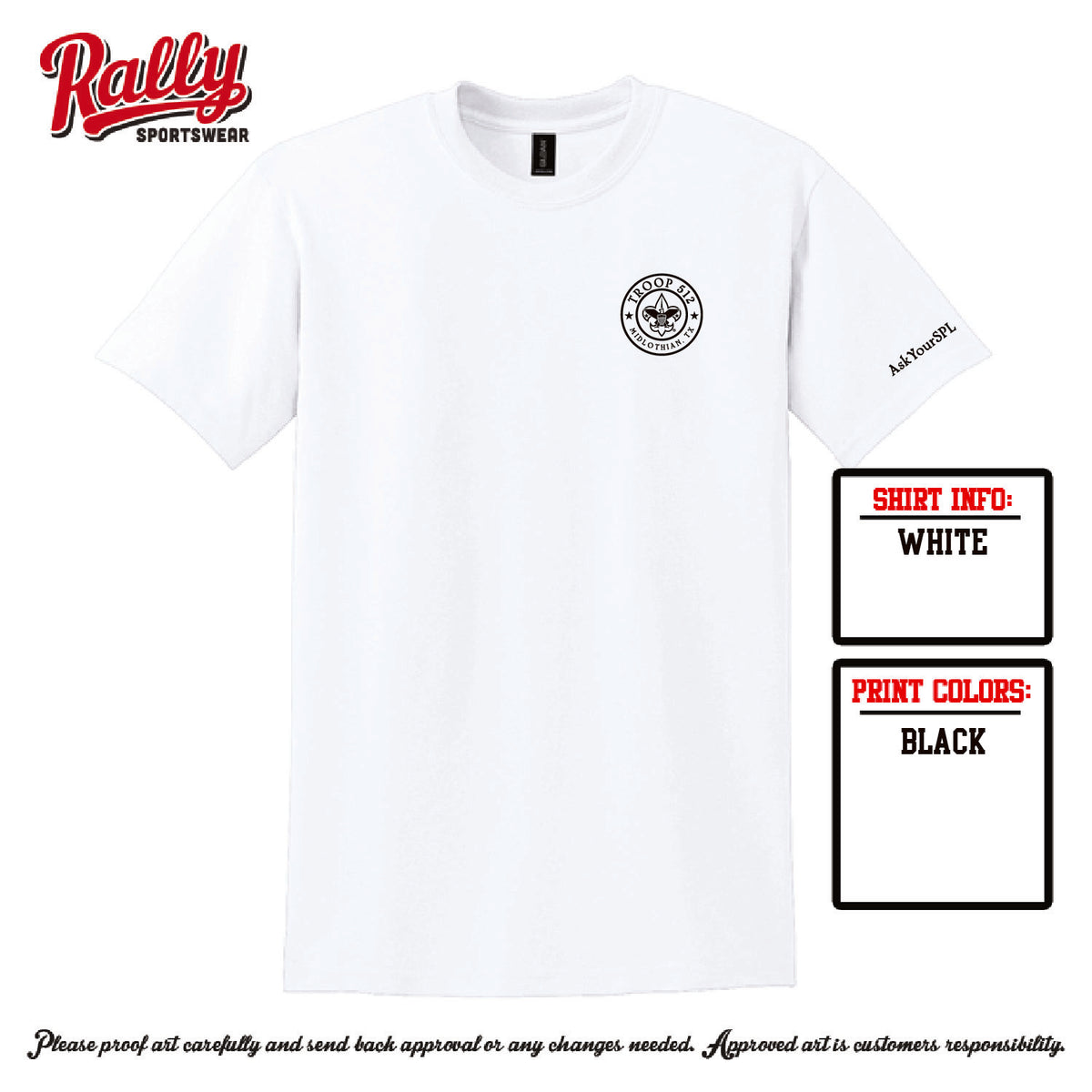 BSA512 - Troop 512 Short Sleeve (Various Colors)
