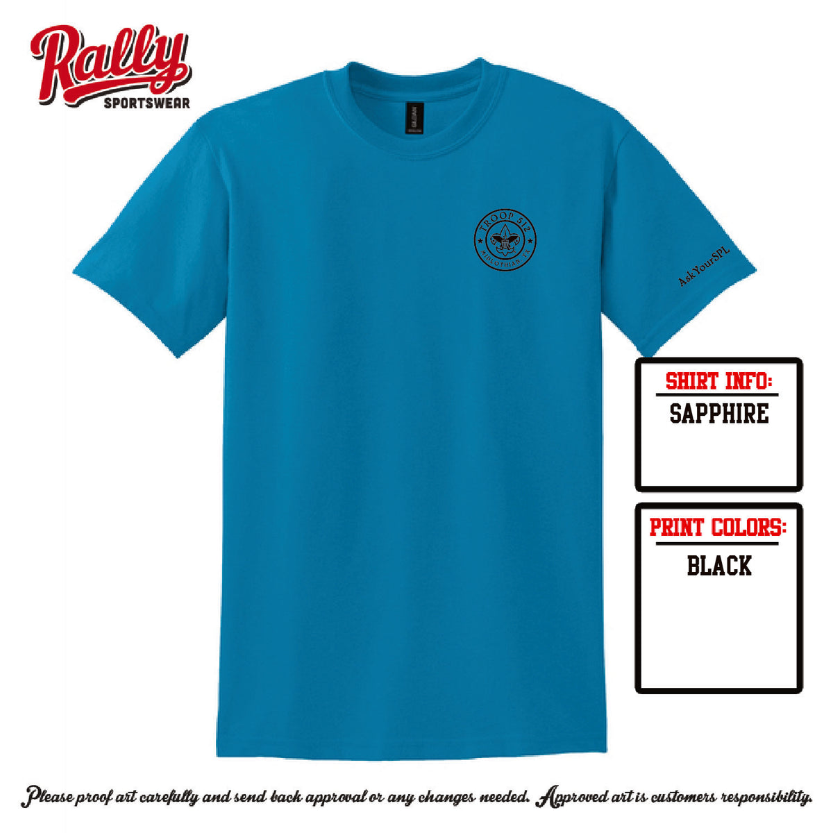 BSA512 - Troop 512 Short Sleeve (Various Colors)