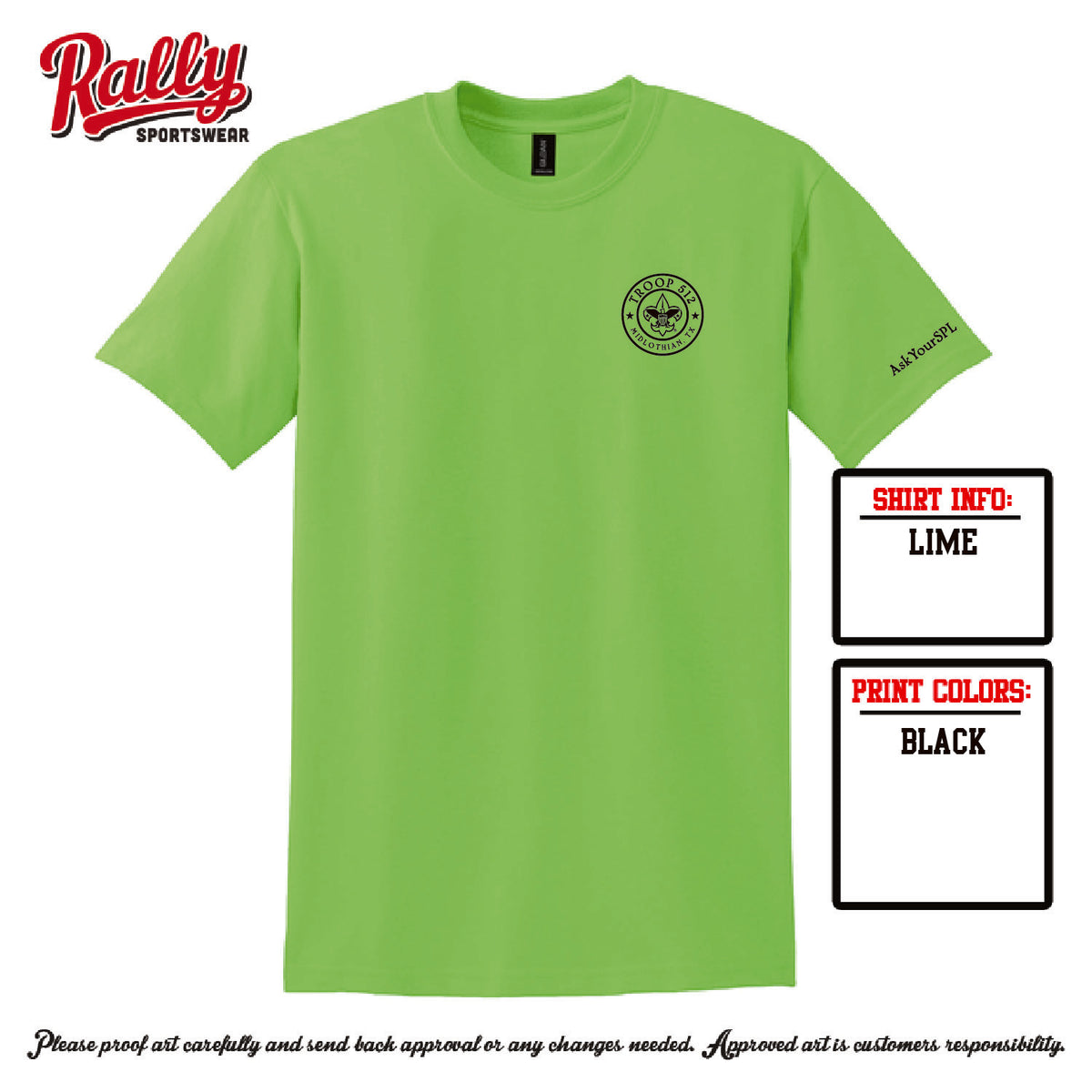 BSA512 - Troop 512 Short Sleeve (Various Colors)