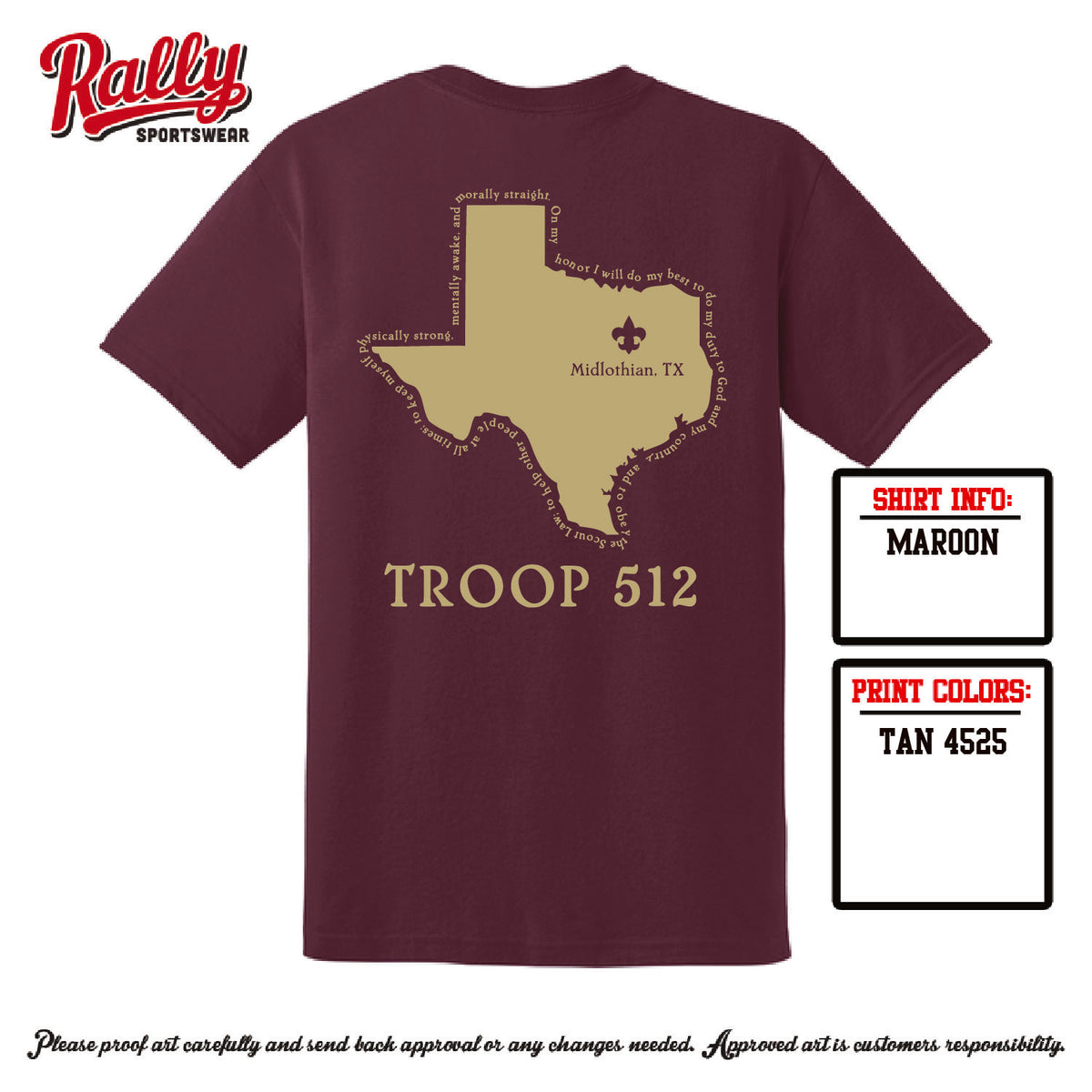 BSA512 - Troop 512 Short Sleeve (Various Colors)