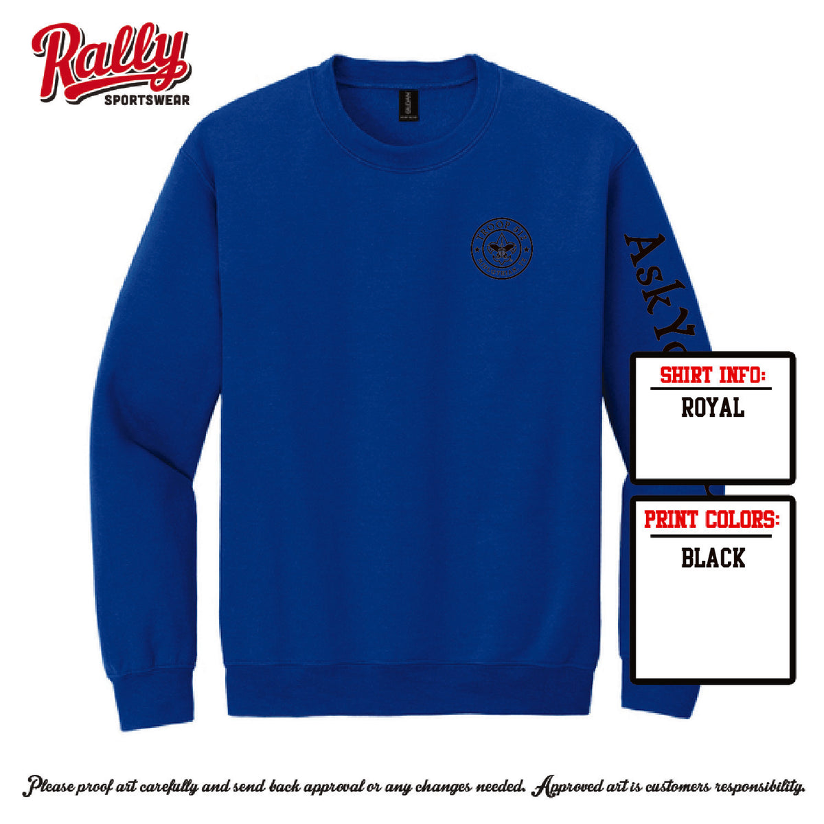 BSA512 - Troop 512 Sweatshirt (Various Colors)
