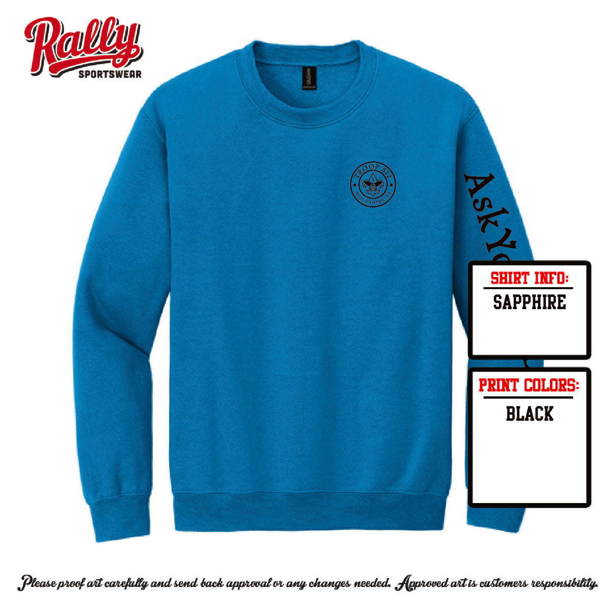 BSA512 - Troop 512 Sweatshirt (Various Colors)