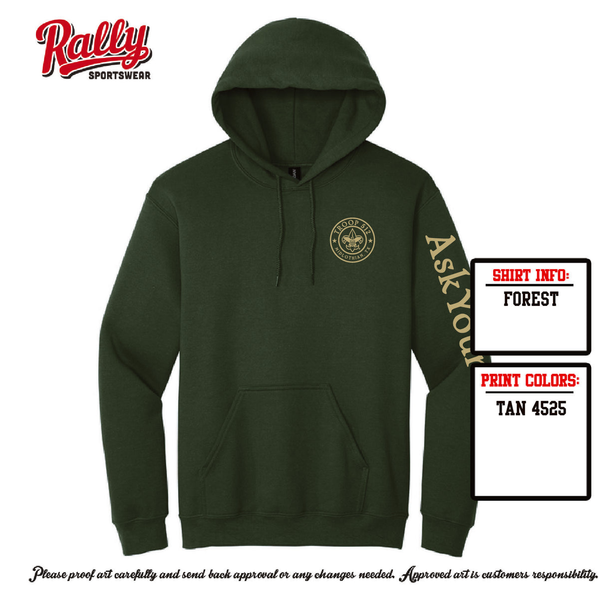 BSA512 - Troop 512 Hoodie (Various Colors)
