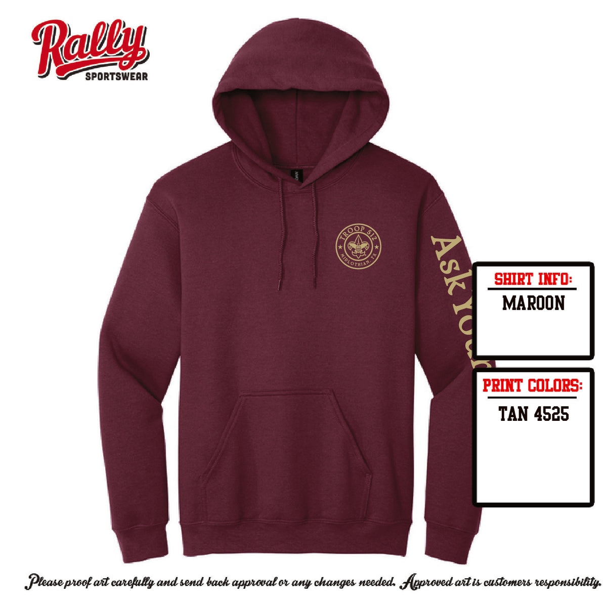 BSA512 - Troop 512 Hoodie (Various Colors)