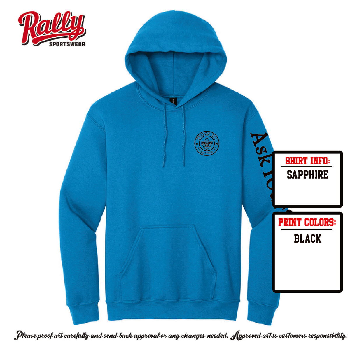 BSA512 - Troop 512 Hoodie (Various Colors)