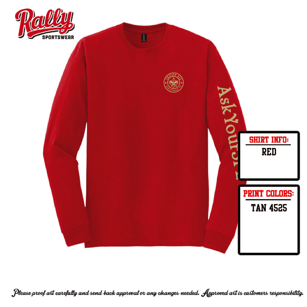 BSA512 - Troop 512 Long Sleeve (Various Colors)