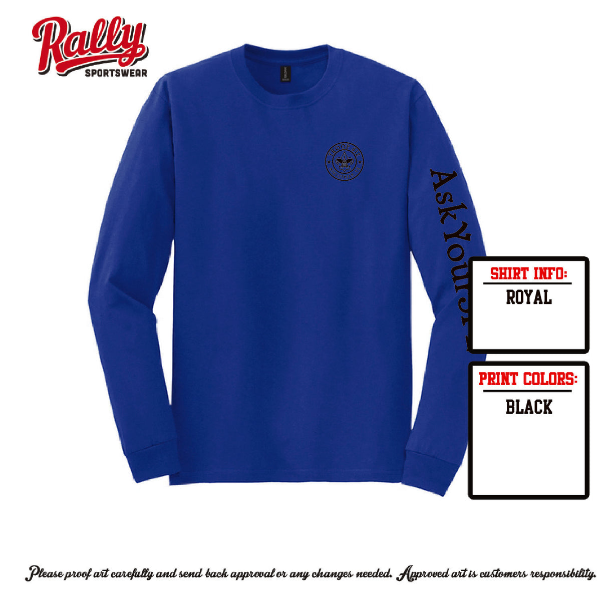 BSA512 - Troop 512 Long Sleeve (Various Colors)