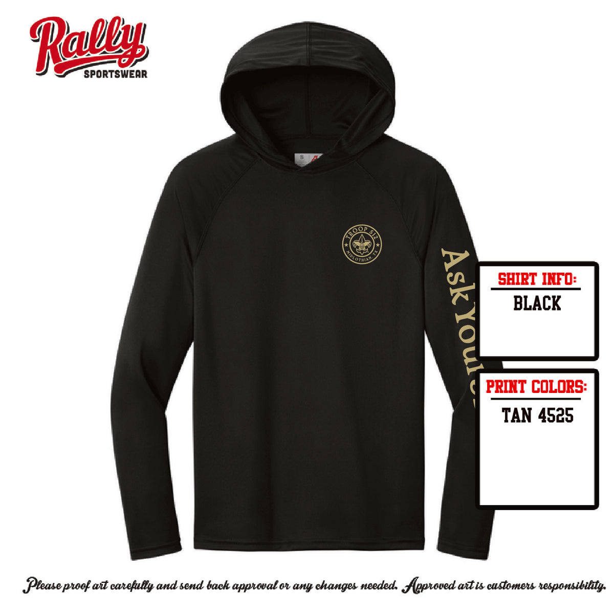 BSA512 - Troop 512 Performance Hoodie (Various Colors)